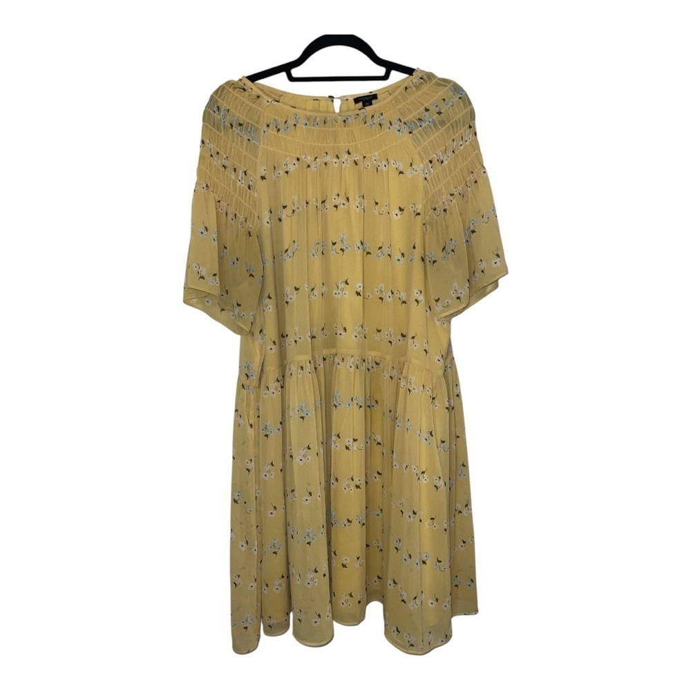 Ann Taylor Factory Yellow Floral Midi Dress - Picture 8 of 9